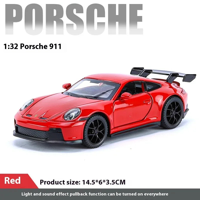 1 32 Porsche 911 GT3 Diecast Alloy Metal Car With Sound And Light - ToylandEU