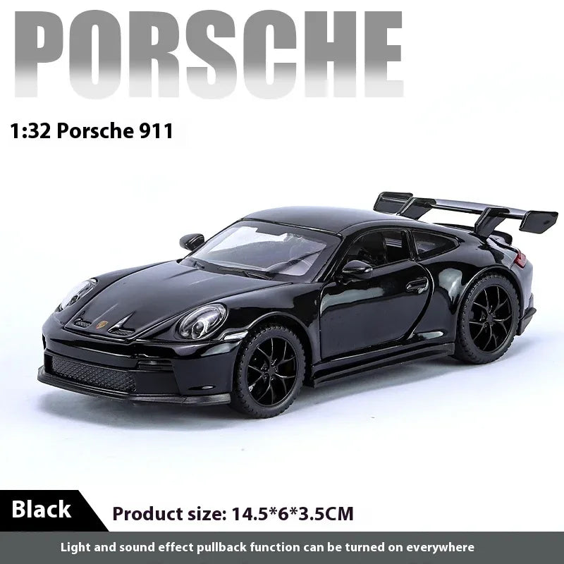 1 32 Porsche 911 GT3 Diecast Alloy Metal Car With Sound And Light - ToylandEU