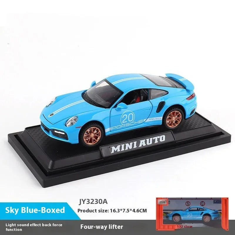 1:32 Porsche 911 Turbo S Diecast Alloy Model Car Metal Ornament, Collectible - ToylandEU