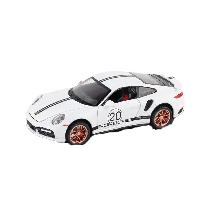 1:32 Porsche 911 Turbo S Diecast Alloy Model Car Metal Ornament, Collectible - ToylandEU