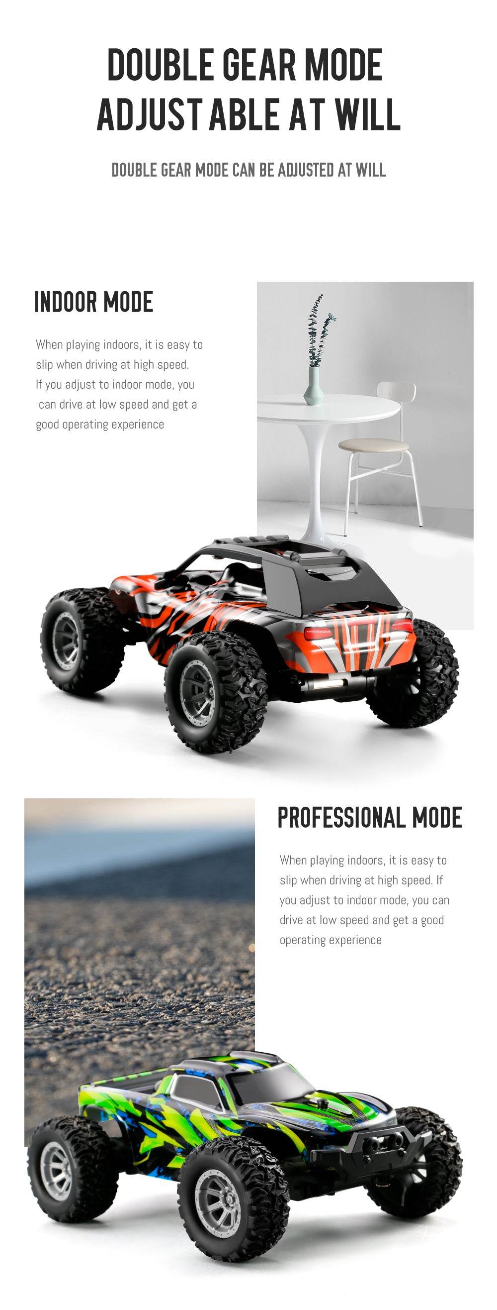 1:32 Proportion Remote Control Car Max 20 Km/h 2.4Ghz High-Speed All-Terrain Electric Toy - ToylandEU