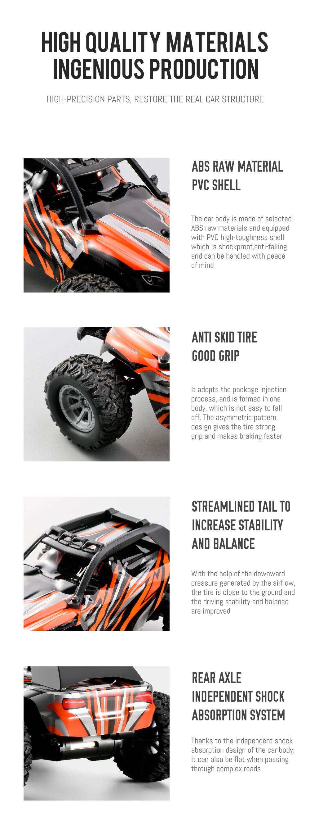 1:32 Proportion Remote Control Car Max 20 Km/h 2.4Ghz High-Speed All-Terrain Electric Toy - ToylandEU