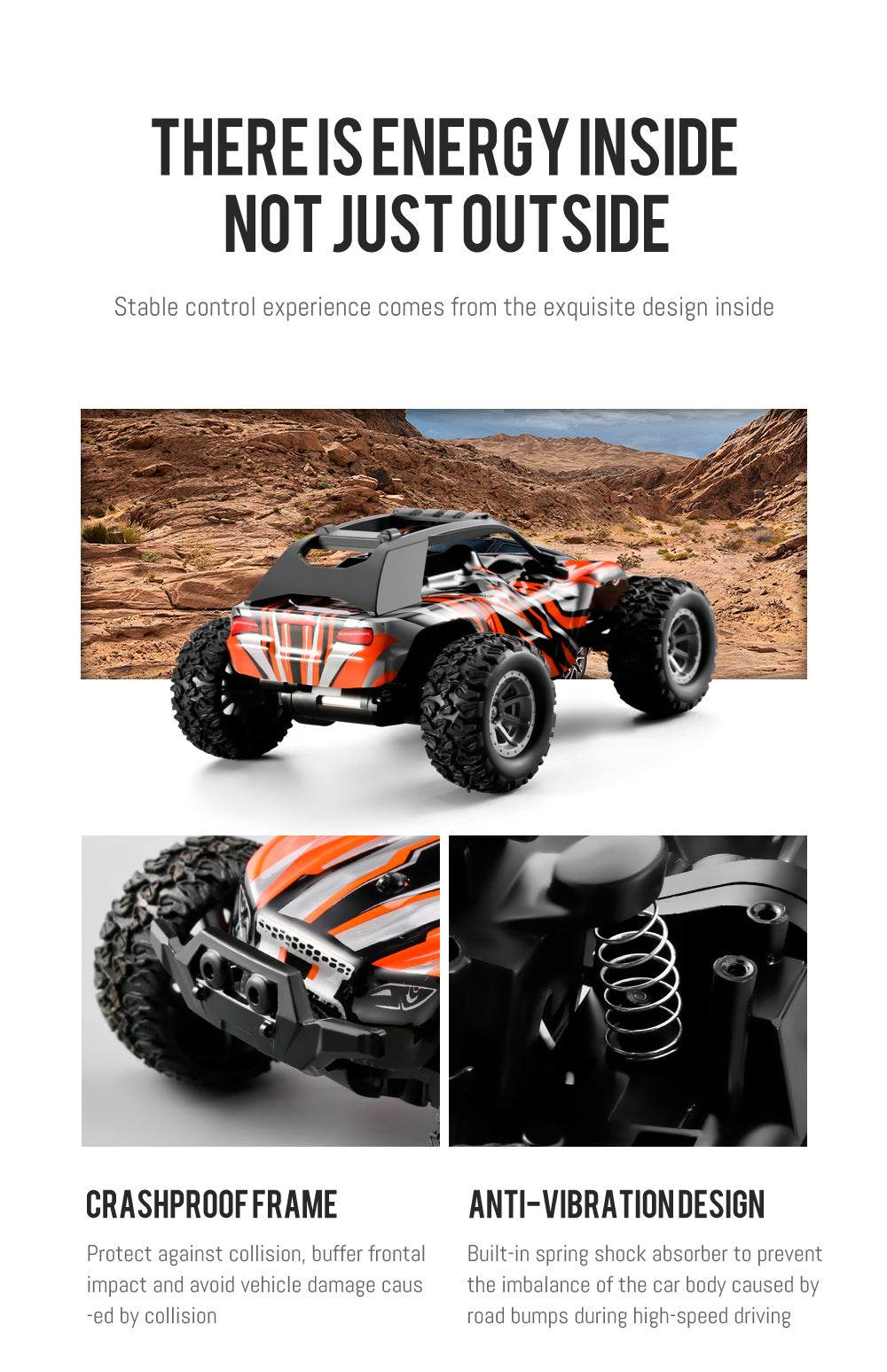 1:32 Proportion Remote Control Car Max 20 Km/h 2.4Ghz High-Speed All-Terrain Electric Toy - ToylandEU