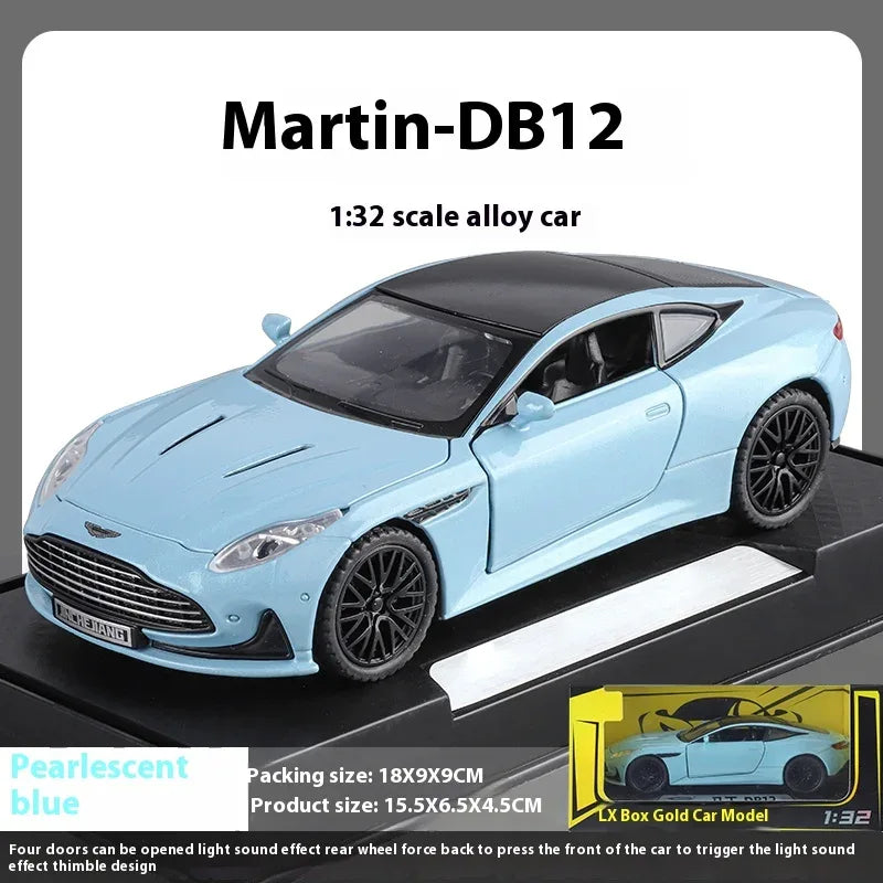 1:32 Scale Aston Martin DB12 GT Diecast Metal Model Car With Sound And Light - ToylandEU