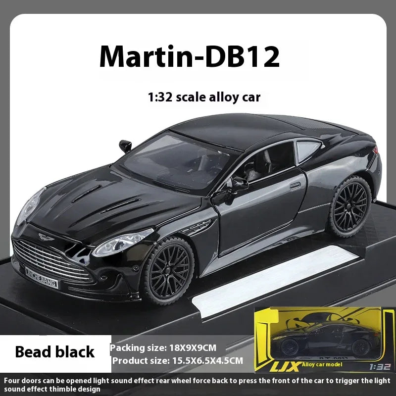 1:32 Scale Aston Martin DB12 GT Diecast Metal Model Car With Sound And Light - ToylandEU