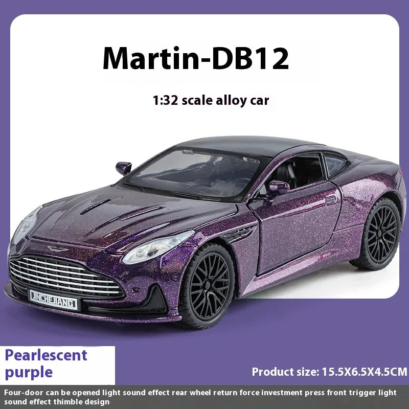 1:32 Scale Aston Martin DB12 GT Diecast Metal Model Car With Sound And Light - ToylandEU