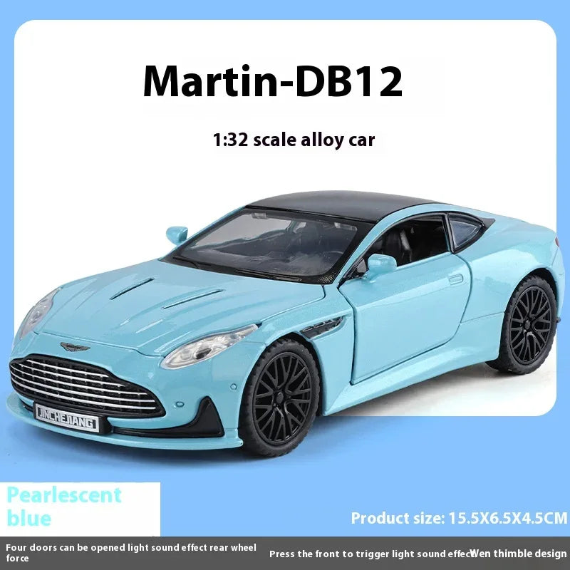 1:32 Scale Aston Martin DB12 GT Diecast Metal Model Car With Sound And Light - ToylandEU