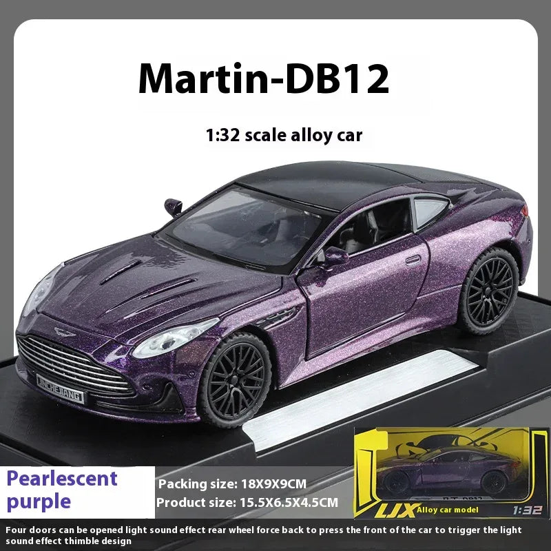 1:32 Scale Aston Martin DB12 GT Diecast Metal Model Car With Sound And Light - ToylandEU