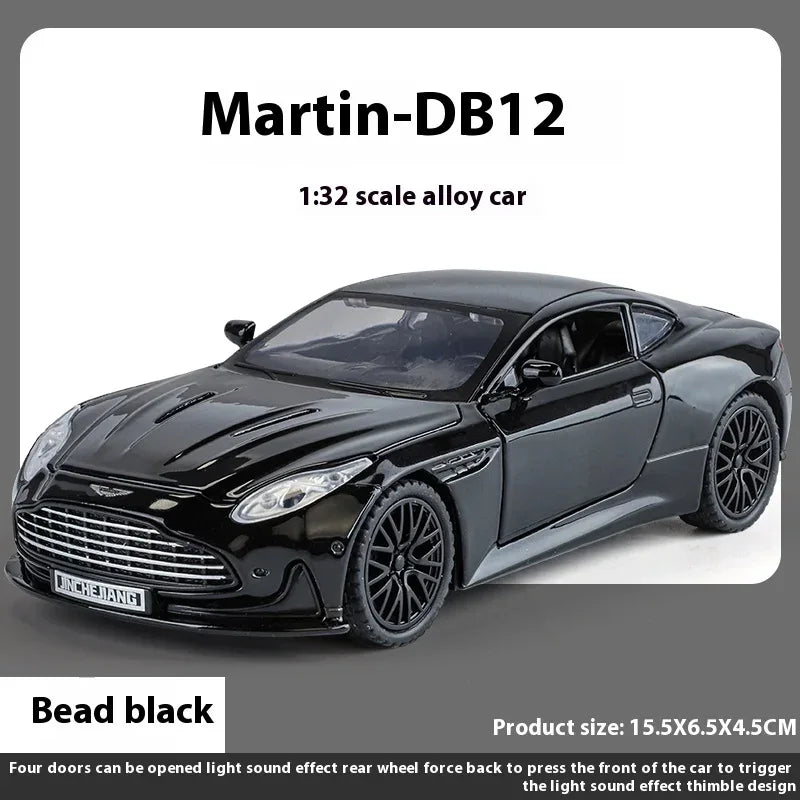 1:32 Scale Aston Martin DB12 GT Diecast Metal Model Car With Sound And Light - ToylandEU