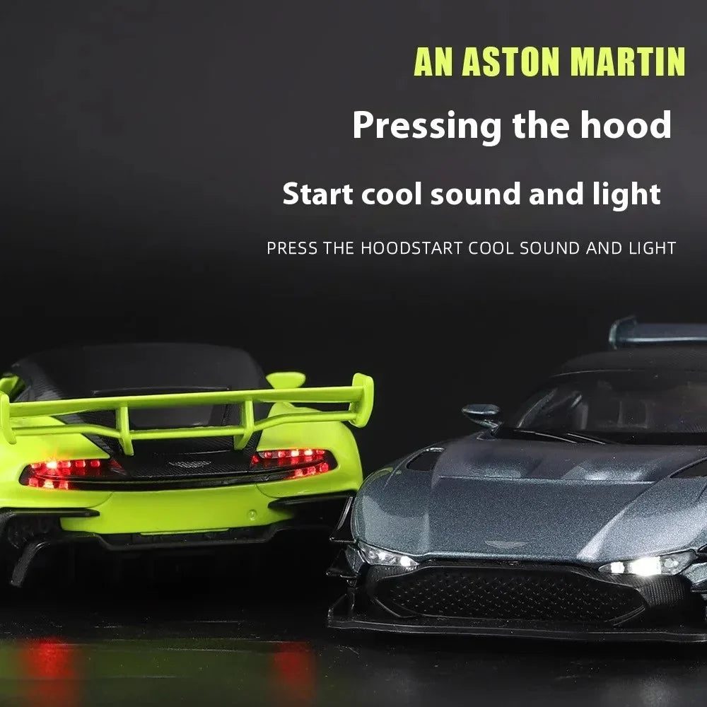 1:32 Scale Aston Martin Vulcan Diecast Metal Model Car With Sound and Light - ToylandEU