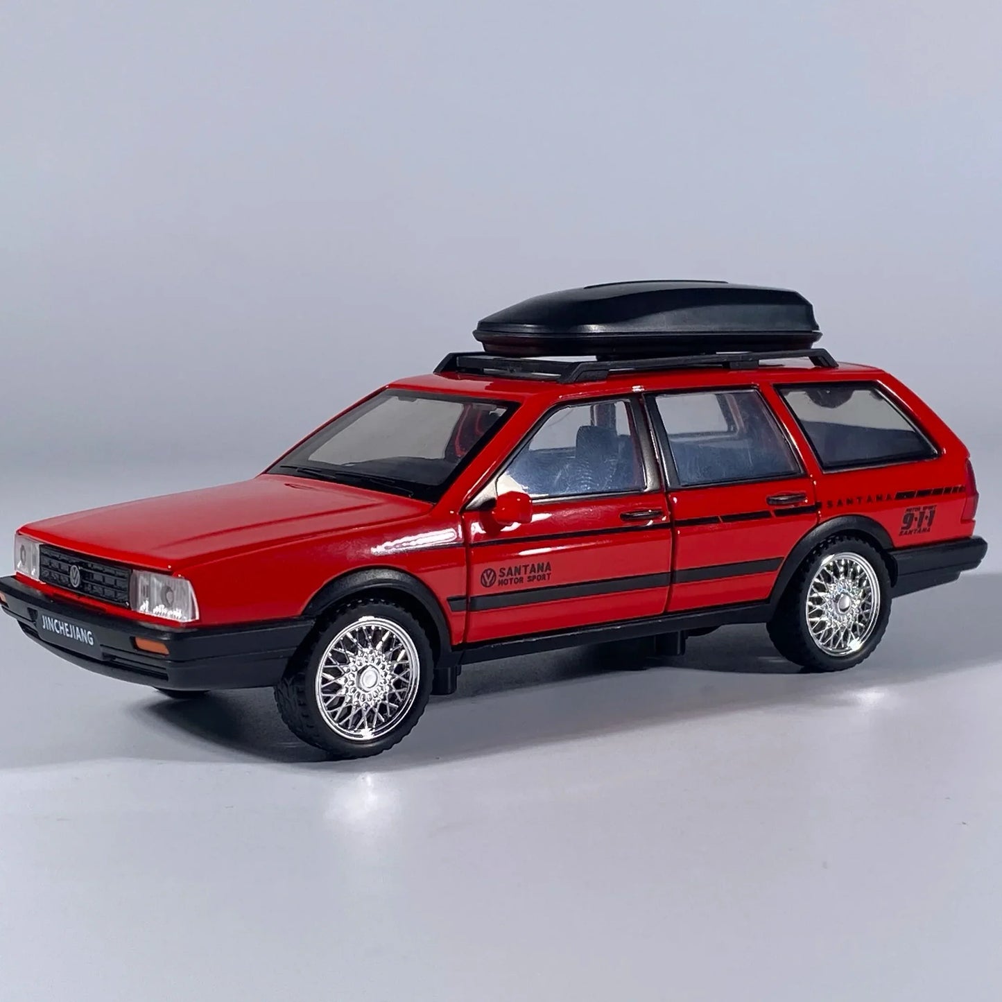 1 32 Scale Diecast Alloy Volkswagen Santana Wagon Sound Light Pull Back - ToylandEU