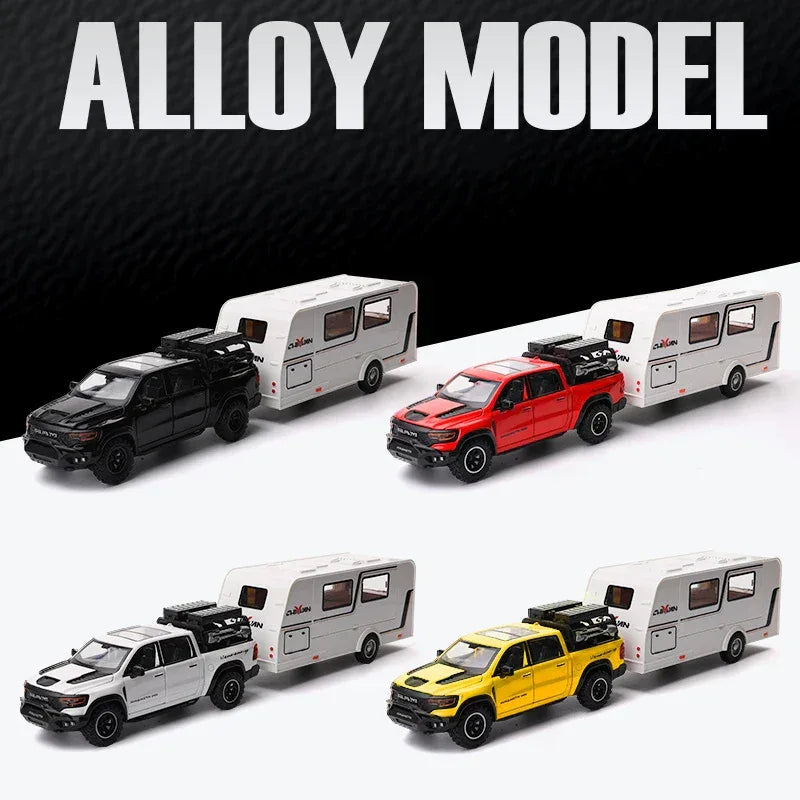 1:32 Scale Dodge Mammoth 1000 TRX Alloy Diecast Offroad RV With Sound And Light - ToylandEU