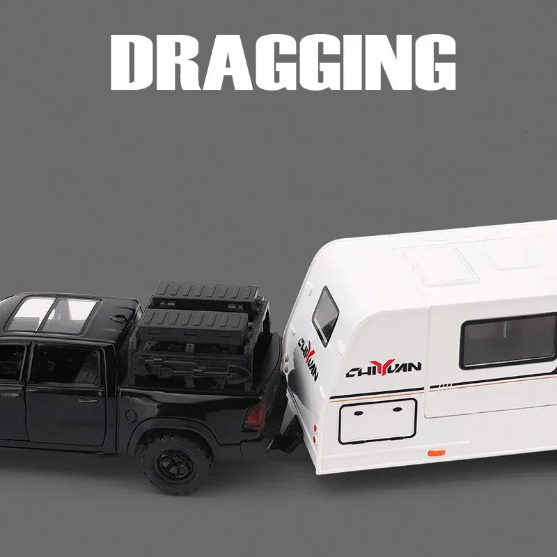 1:32 Scale Dodge Mammoth 1000 TRX Alloy Diecast Offroad RV With Sound And Light - ToylandEU