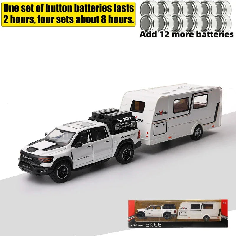 1:32 Scale Dodge Mammoth 1000 TRX Alloy Diecast Offroad RV With Sound And Light - ToylandEU
