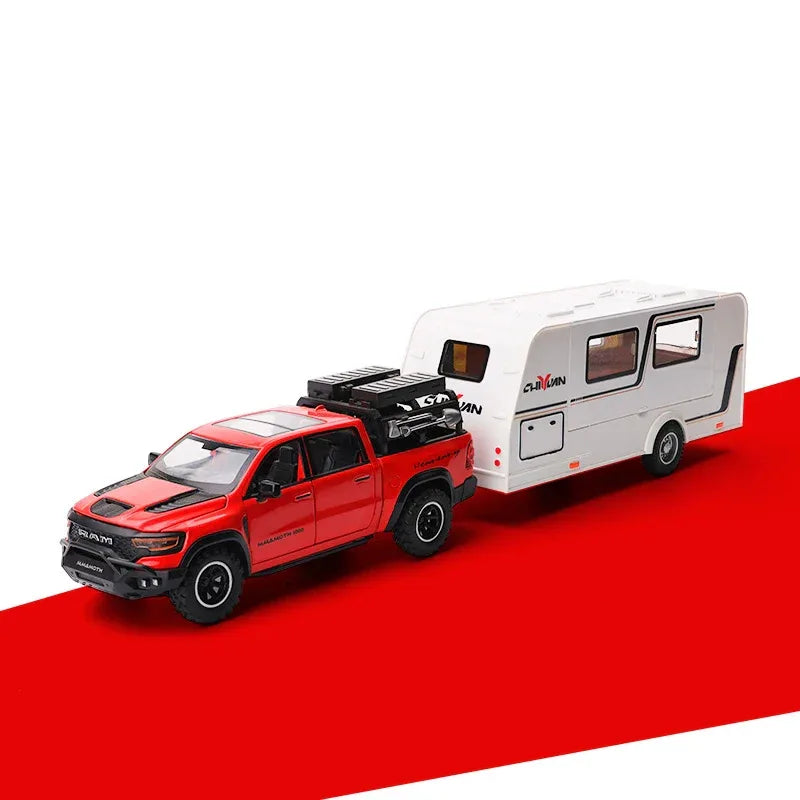 1:32 Scale Dodge Mammoth 1000 TRX Alloy Diecast Offroad RV With Sound And Light - ToylandEU