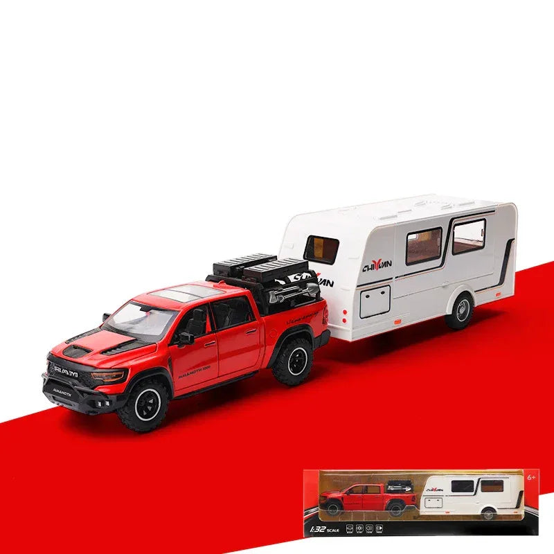 1:32 Scale Dodge Mammoth 1000 TRX Alloy Diecast Offroad RV With Sound And Light - ToylandEU