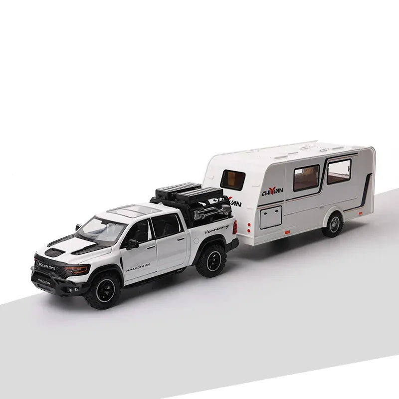 1:32 Scale Dodge Mammoth 1000 TRX Alloy Diecast Offroad RV With Sound And Light - ToylandEU