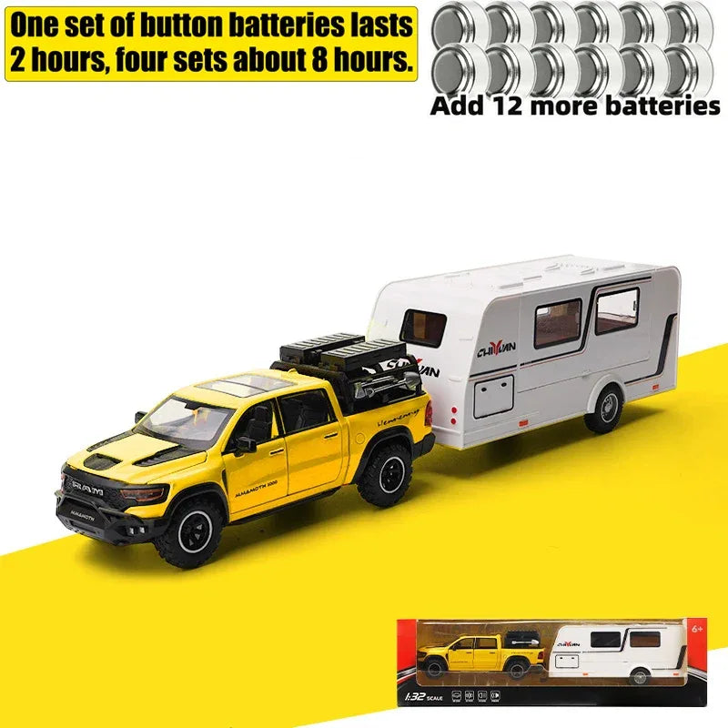 1:32 Scale Dodge Mammoth 1000 TRX Alloy Diecast Offroad RV With Sound And Light - ToylandEU