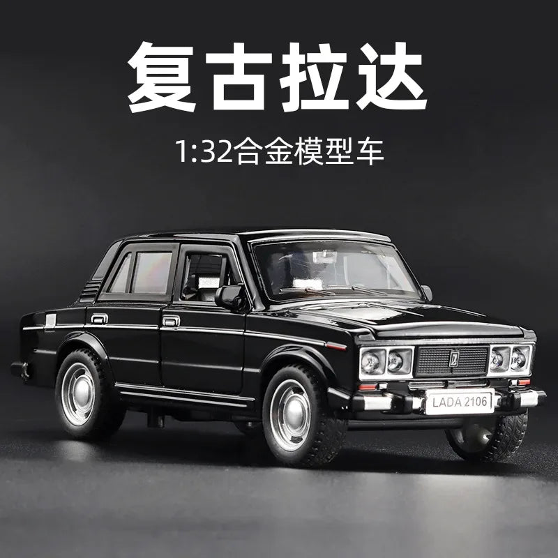 1/32 Scale LADA 2106 Diecast Car With Sound And Light For Collectors - ToylandEU