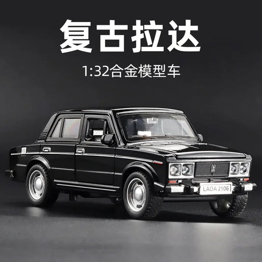 1/32 Scale LADA 2106 Diecast Car With Sound And Light For Collectors - ToylandEU