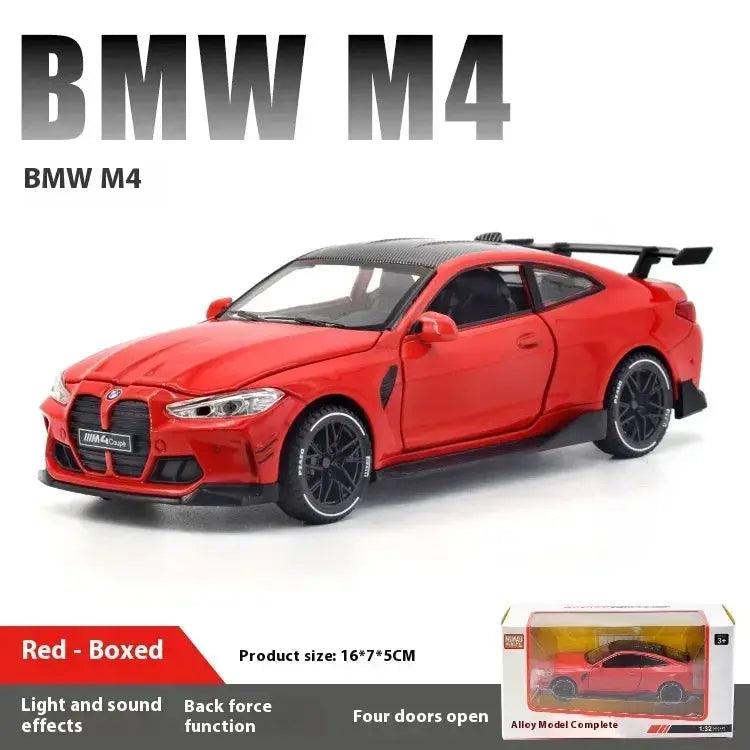  1 32 Scale Metal BMW M4 Coupe Sound Light Pull -  ToylandEU™