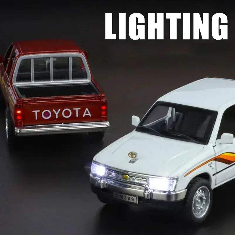 1:32 Scale Toyota Hilux Off-Road Diecast Metal Truck With Sound And Light - ToylandEU