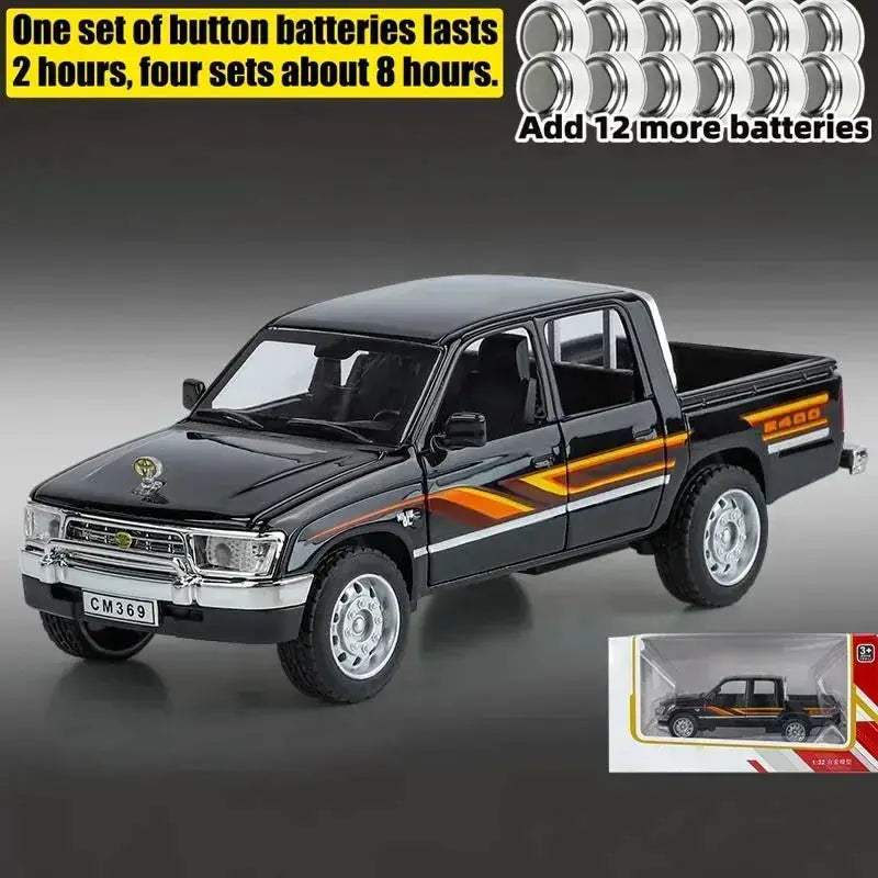 1:32 Scale Toyota Hilux Off-Road Diecast Metal Truck With Sound And Light - ToylandEU