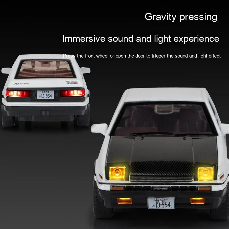 1:32 Toyota AE86 Die Cast Metal Pull Back Car - ToylandEU