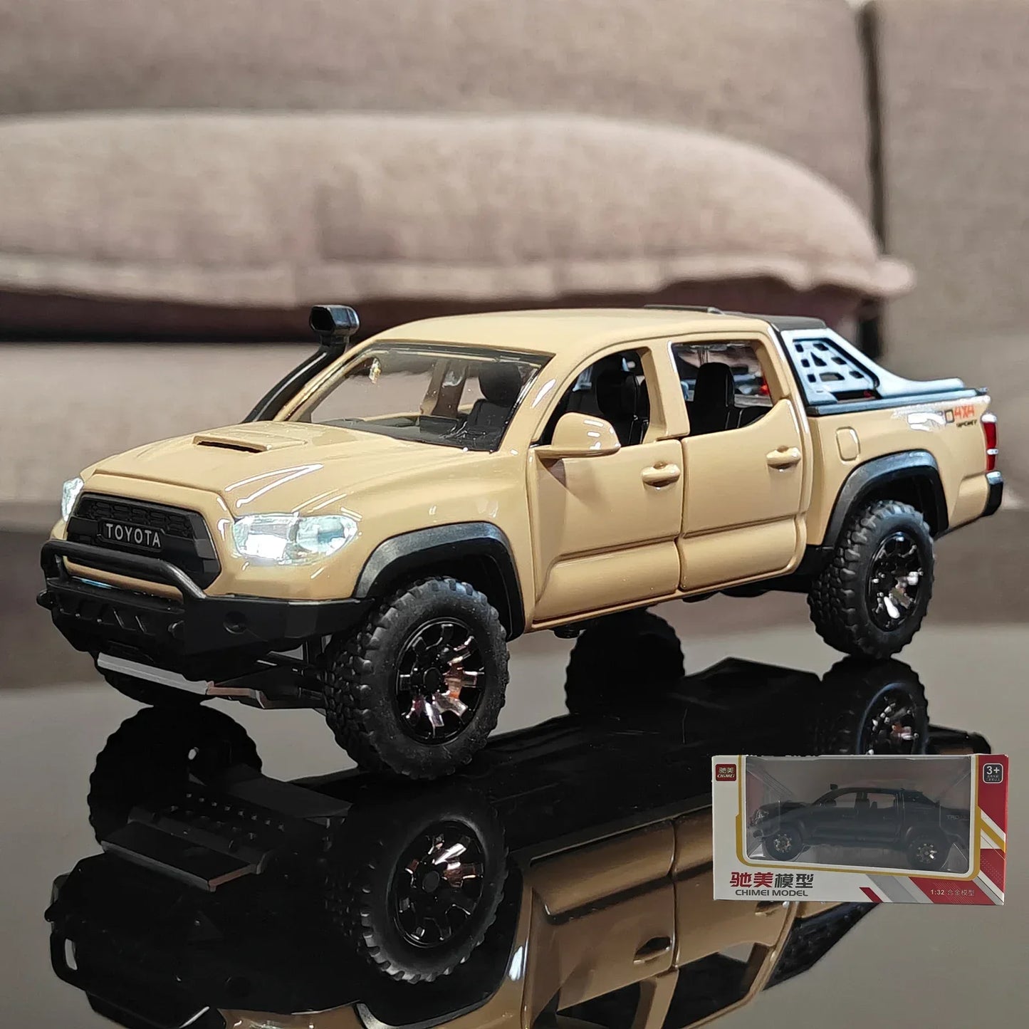 1:32 Toyota Tacoma Alloy Diecast Metal Model With Sound And Light - ToylandEU
