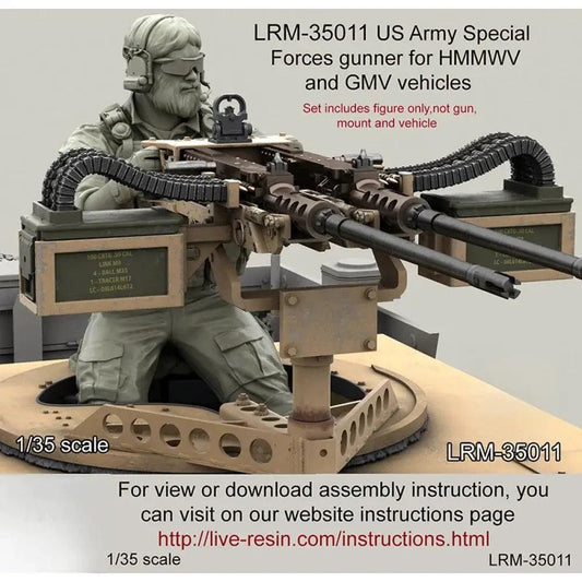  1 35 Resin Figure Unpainted Model Kit US Army Gunner -  ToylandEU™