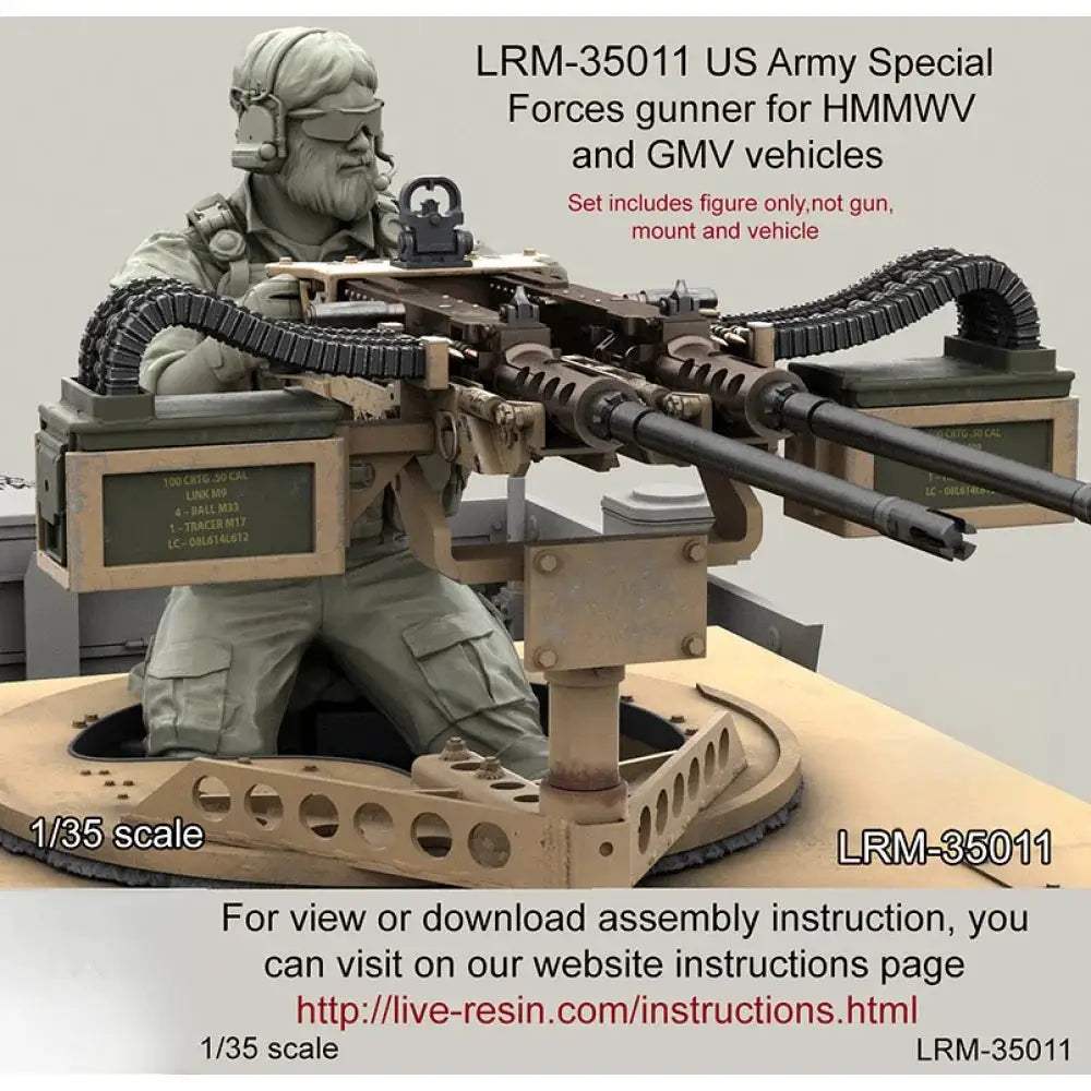 1/35 Resin Figure unpainted model Kit, United States Army Special Forces Gunner (1 person) Unassembled and unpainted GK, 1252T - ToylandEU