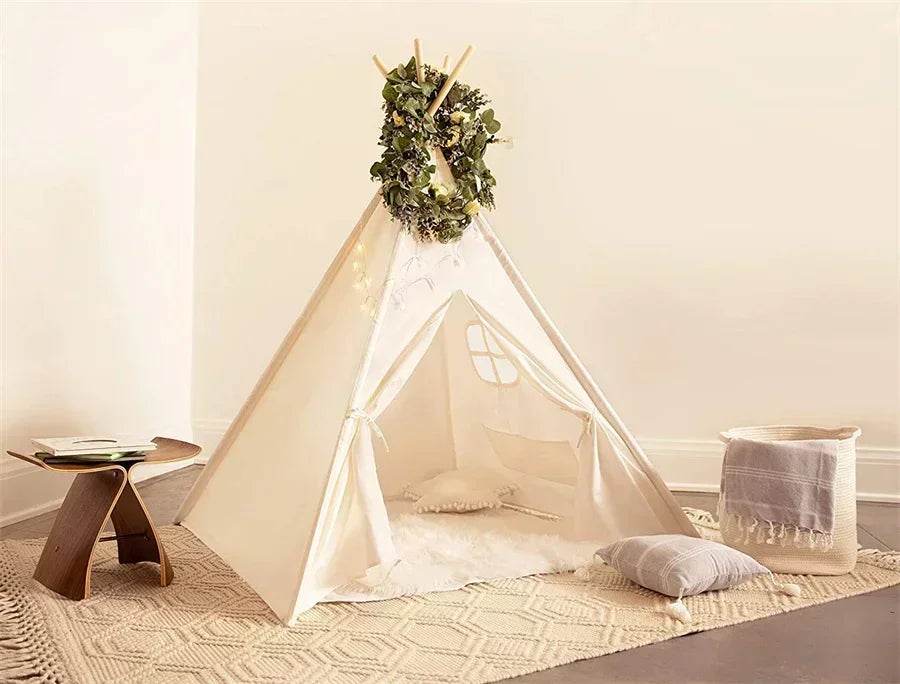 1.35M Kids Play Tent House Portable Tipi Teepee Castle - ToylandEU