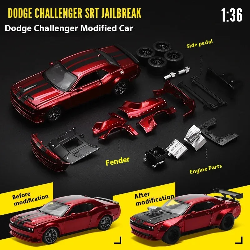 1:36 Dodge Challenger SRT Jailbreak Metal Diecast Model Car - ToylandEU