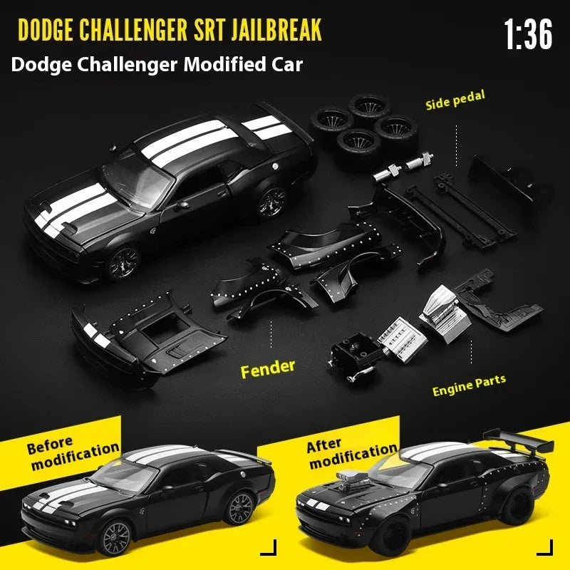 1:36 Dodge Challenger SRT Jailbreak Metal Diecast Model Car - ToylandEU