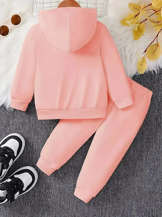  1-3Y Polyester Fleece Pullover Hoodie And Pants Set -  ToylandEU™