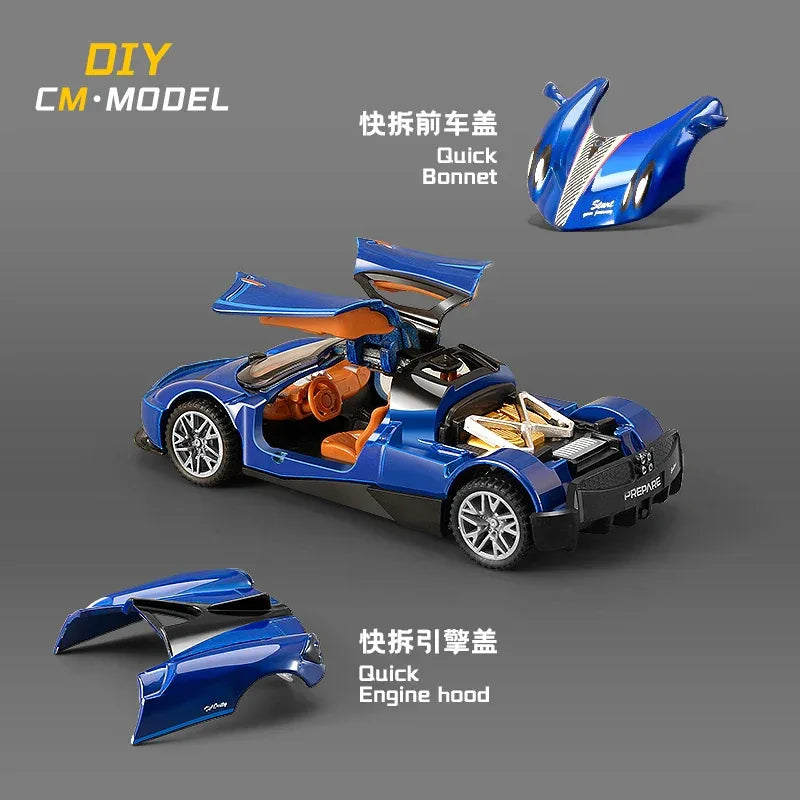 1:43 Diecast Alloy Model Car Pagani Huayra Dinastia Toyota AE86 - ToylandEU