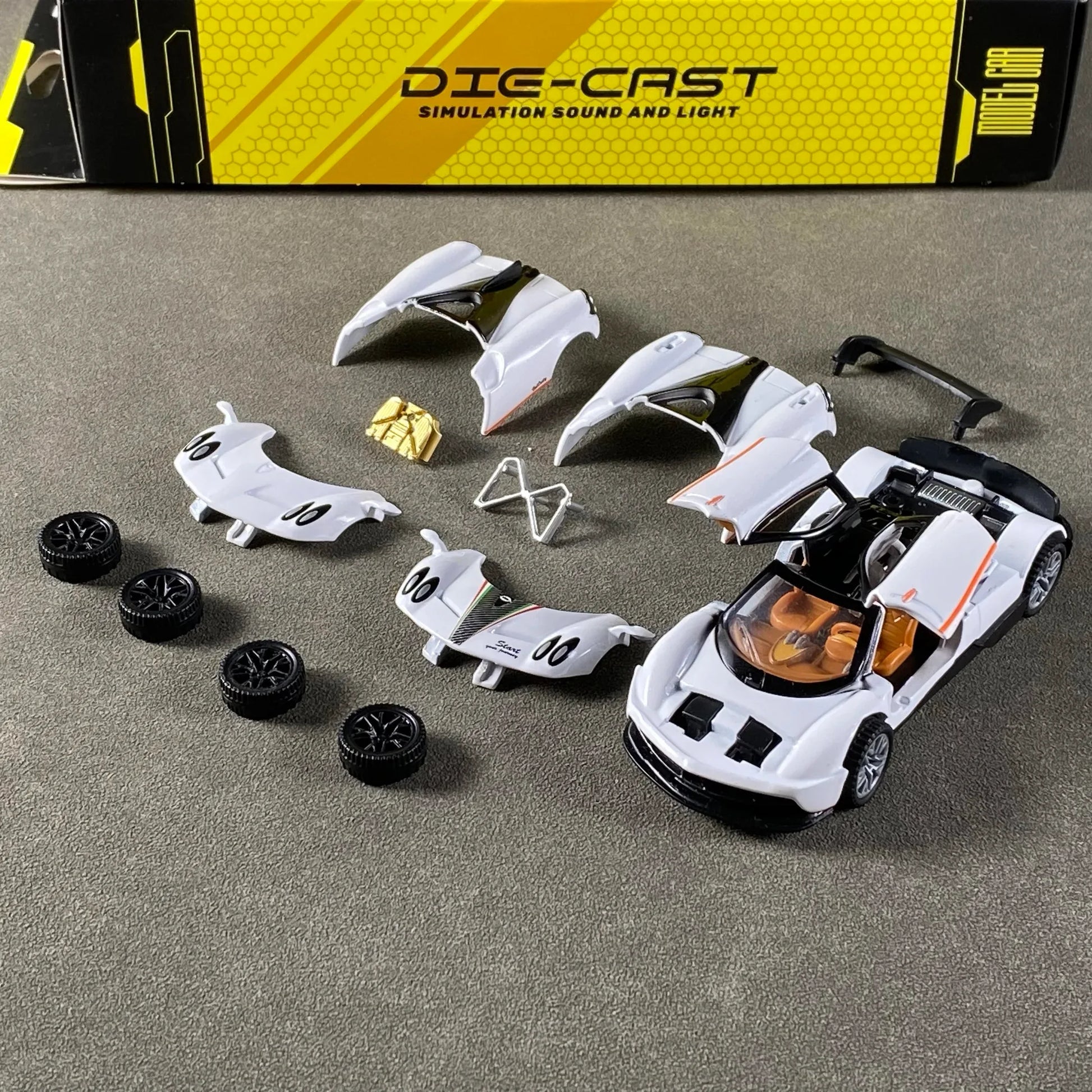 1:43 Diecast Alloy Model Car Pagani Huayra Dinastia Toyota AE86 - ToylandEU