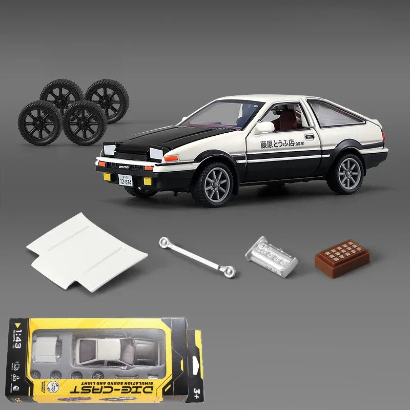 1:43 Diecast Alloy Model Car Pagani Huayra Dinastia Toyota AE86 - ToylandEU