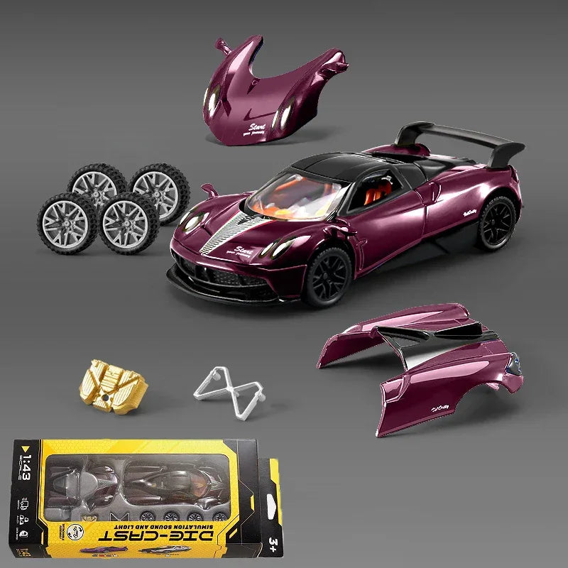 1:43 Diecast Alloy Model Car Pagani Huayra Dinastia Toyota AE86 - ToylandEU