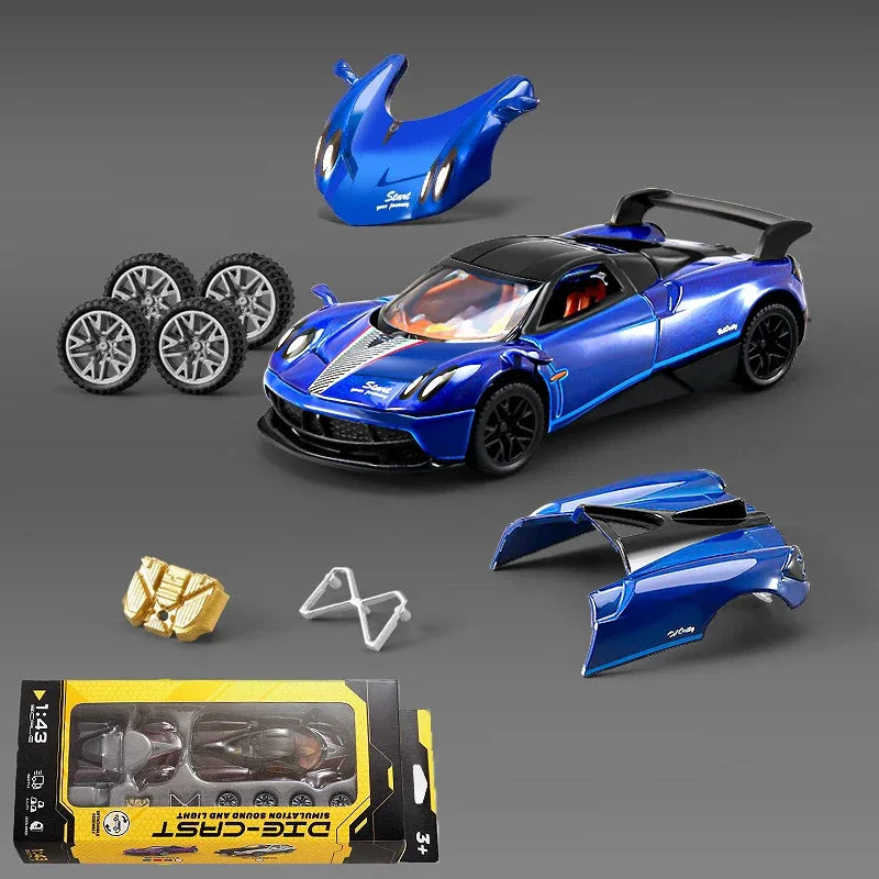 1:43 Diecast Alloy Model Car Pagani Huayra Dinastia Toyota AE86 - ToylandEU