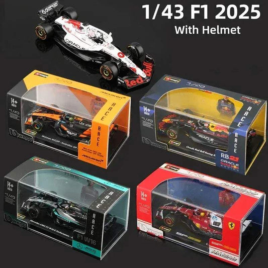  1 43 Diecast F1 Car Collectible With Helmet -  ToylandEU™