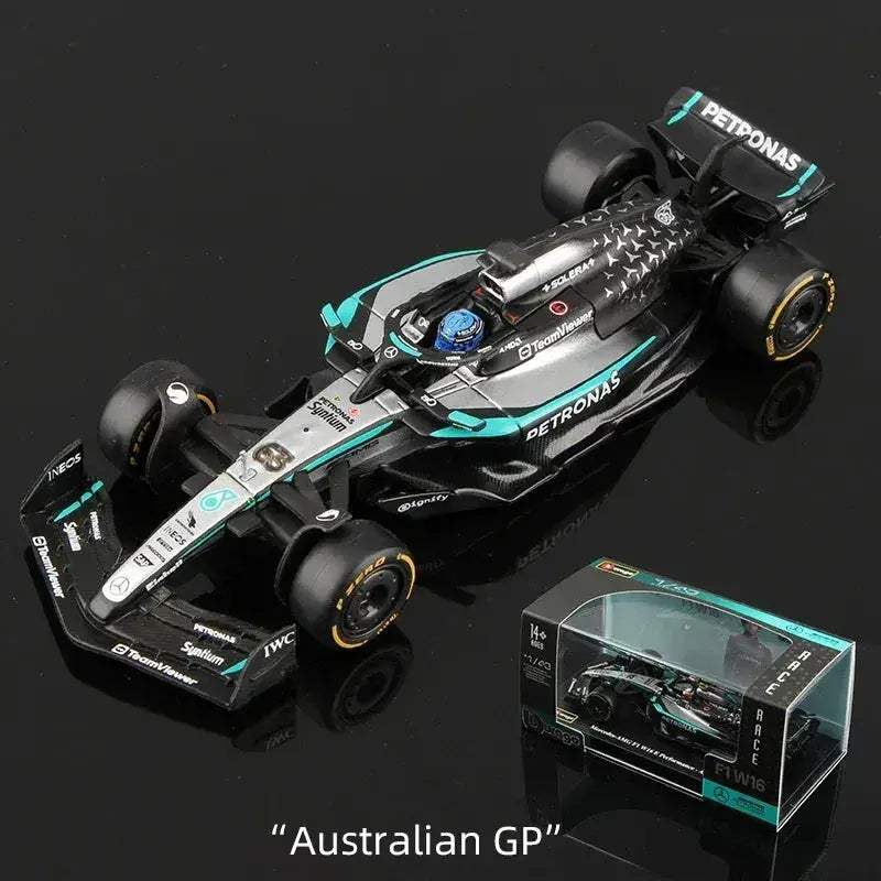1 43 Diecast F1 Car With Helmet Alloy Model Collectible - ToylandEU