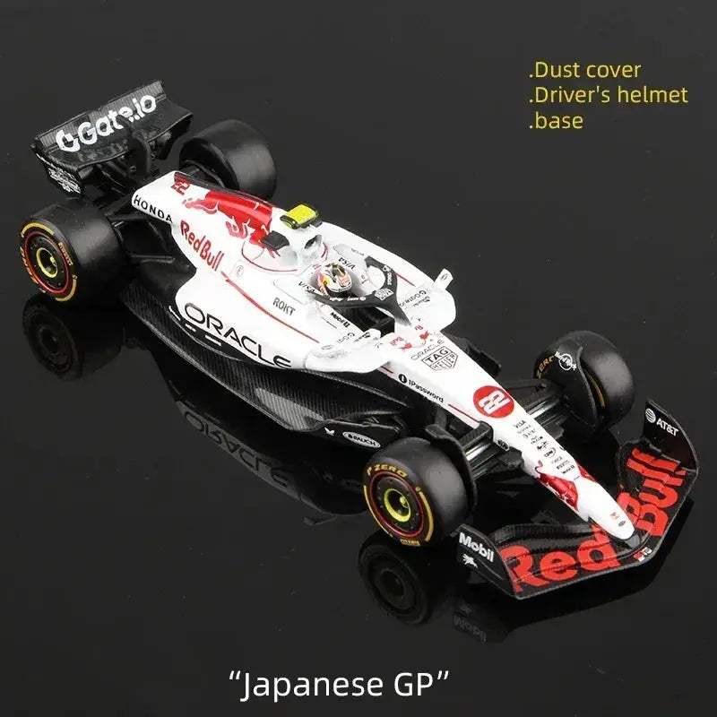1 43 Diecast F1 Car With Helmet Alloy Model Collectible - ToylandEU