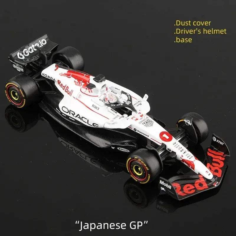 1 43 Diecast F1 Car With Helmet Alloy Model Collectible - ToylandEU