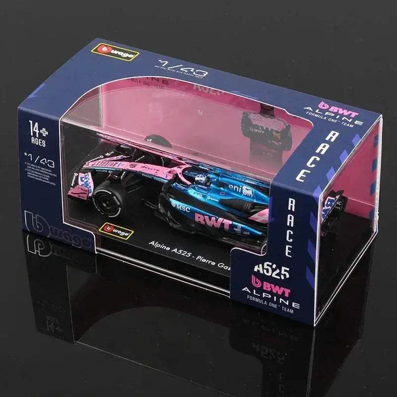 1 43 Diecast F1 Car With Helmet Alloy Model Collectible - ToylandEU