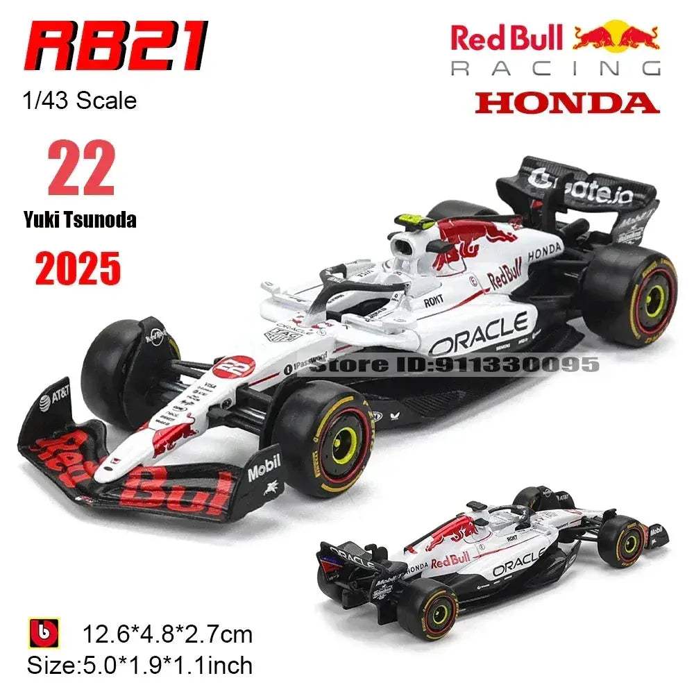 1:43 Diecast F1 Red Bull RB21 Official Model Car Collectible - ToylandEU