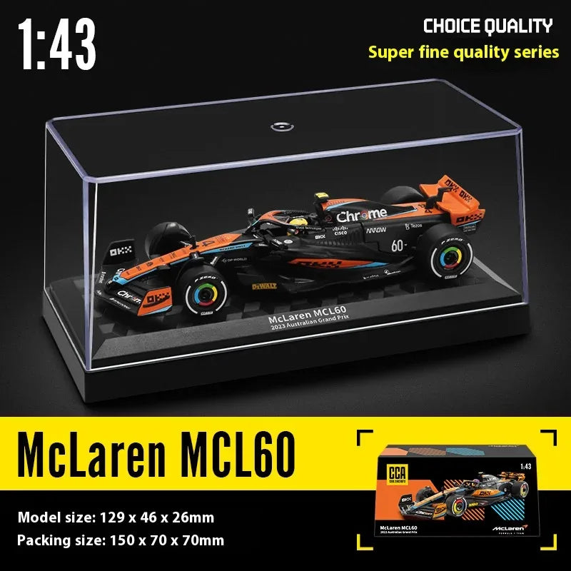 1:43 Diecast McLaren F1 MCL60 Car Model Lando Norris Oscar Piastri - ToylandEU