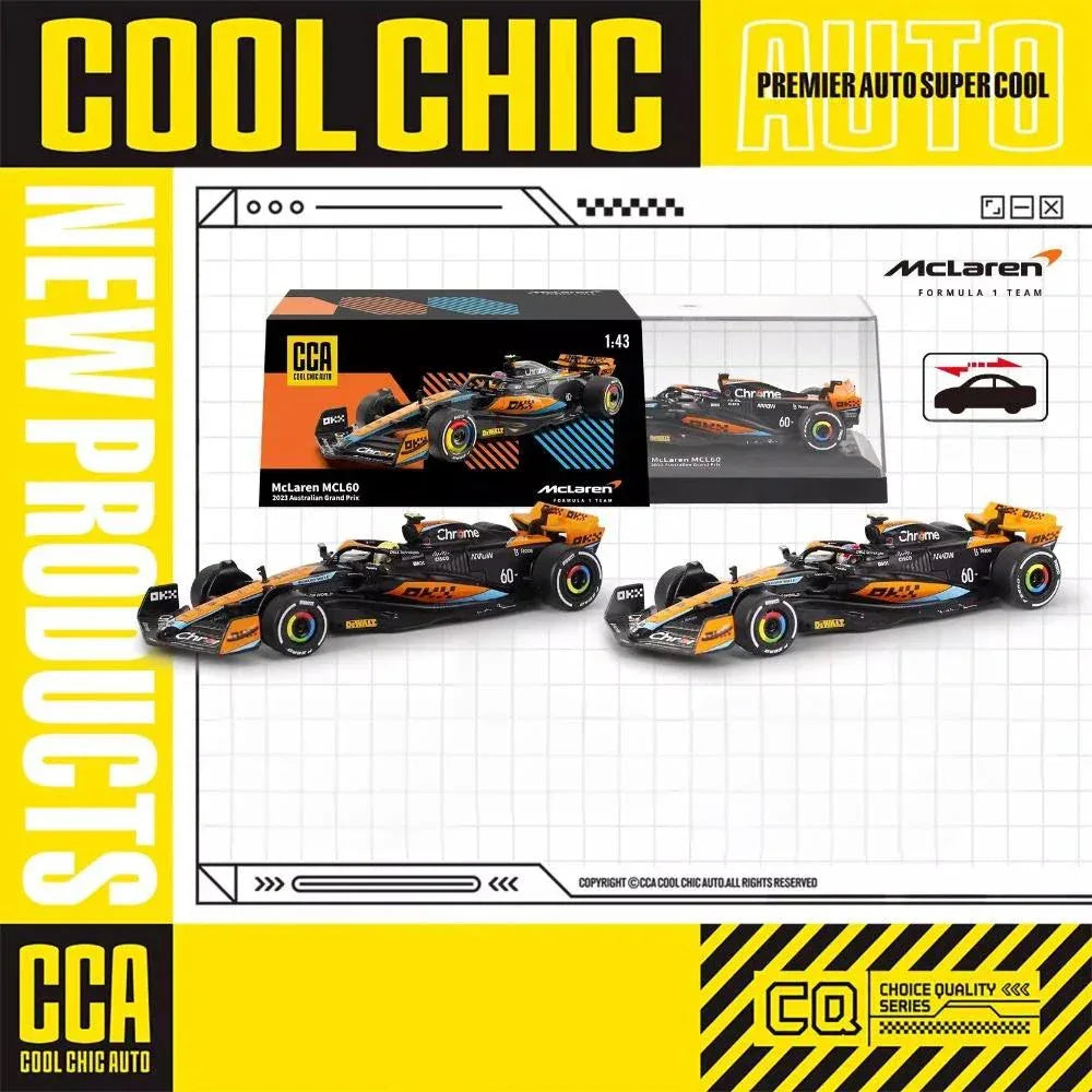 1:43 McLaren F1 MCL60 Australian GP Diecast Car Metal Alloy 4 And 81 - ToylandEU