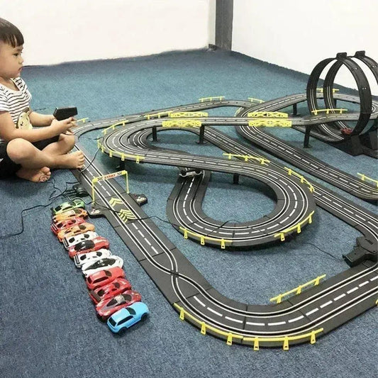  1 43 Scale Double Remote Control Slot Car Racing Set -  ToylandEU™