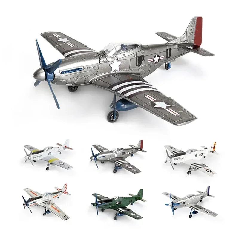 1/48 Scale P51 Mustang Model Kit | No Glue Required | Toylandeu